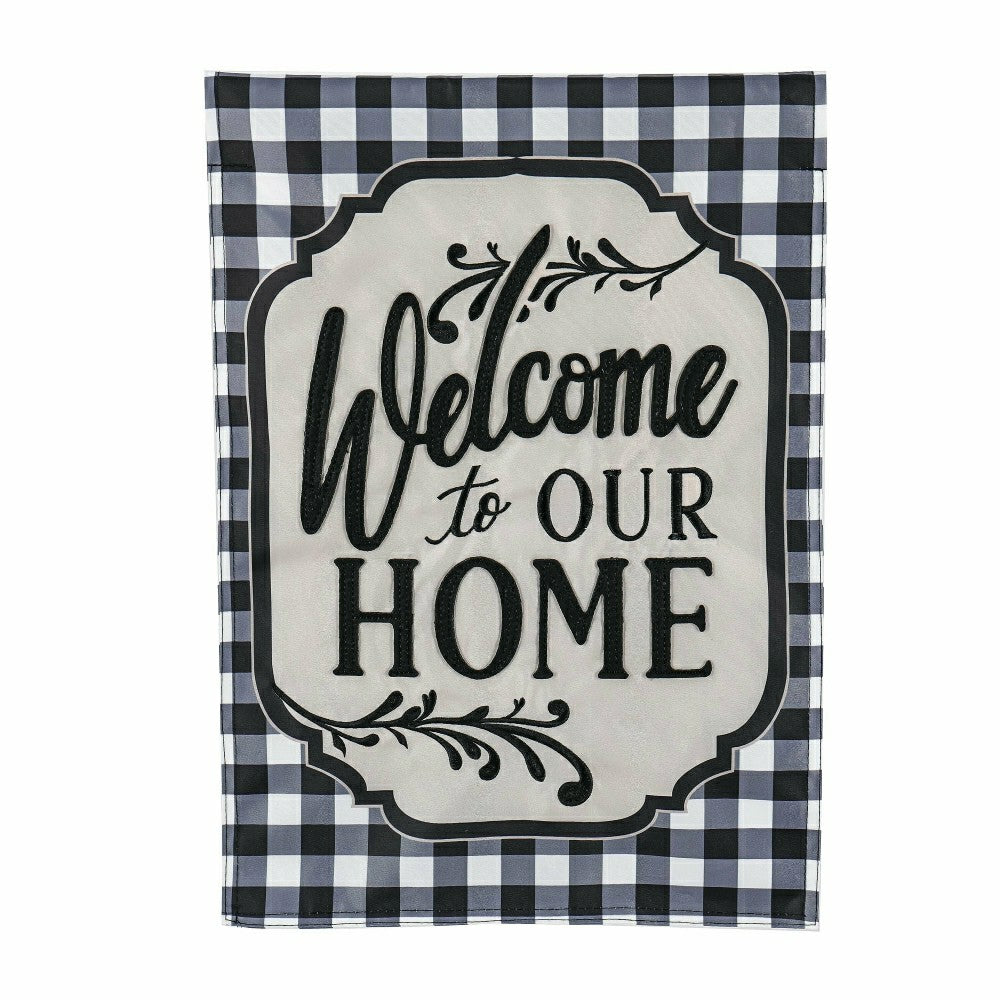 Classic Welcome Home Applique Garden Flag | Plow & Hearth