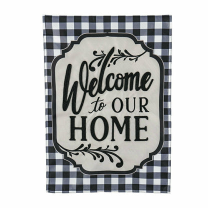 Classic Welcome Home Applique Garden Flag | Plow & Hearth