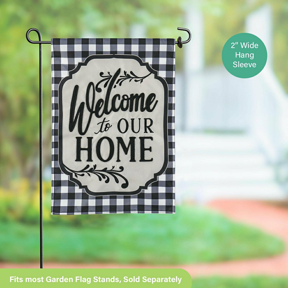 Classic Welcome Home Applique Garden Flag | Plow & Hearth