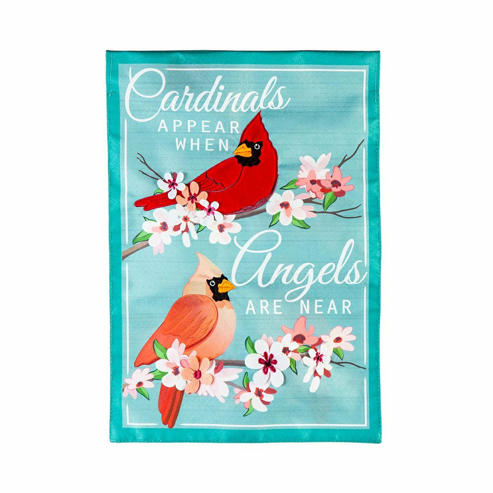Angels are Near Linen Garden Flag | Plow & Hearth