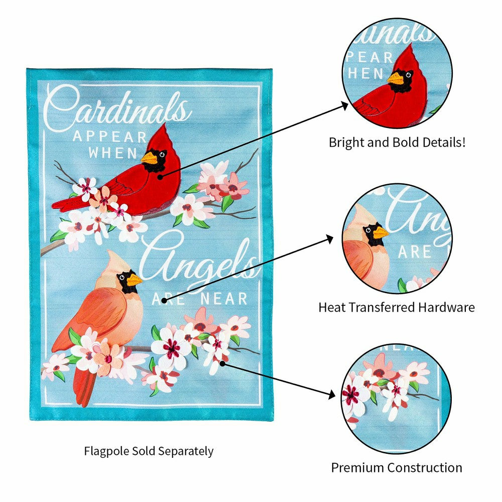 Angels are Near Linen Garden Flag | Plow & Hearth