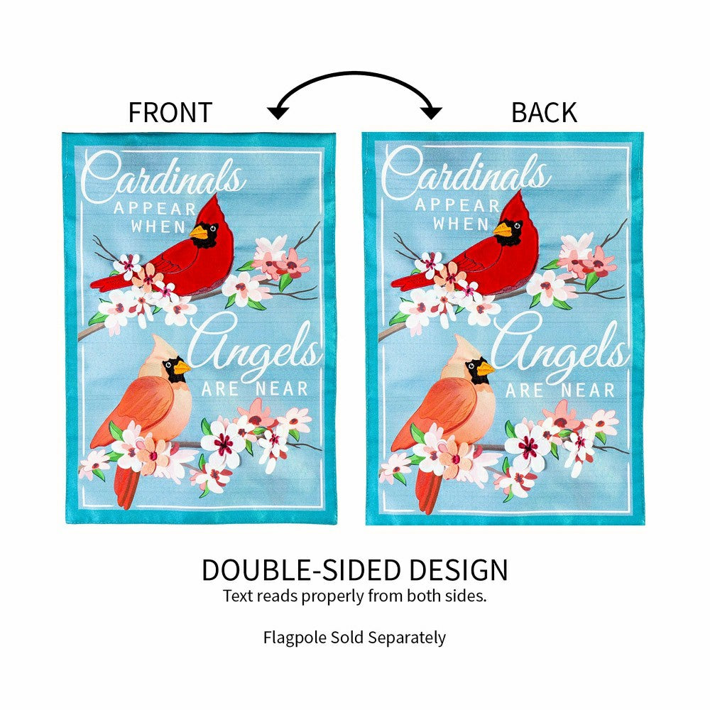 Angels are Near Linen Garden Flag | Plow & Hearth