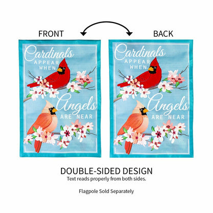 Angels are Near Linen Garden Flag | Plow & Hearth