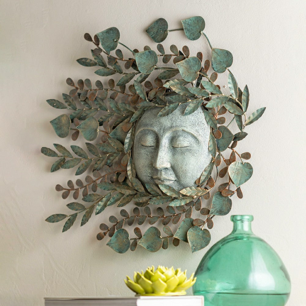 Metal Sun Face Wall Decor | Plow & Hearth