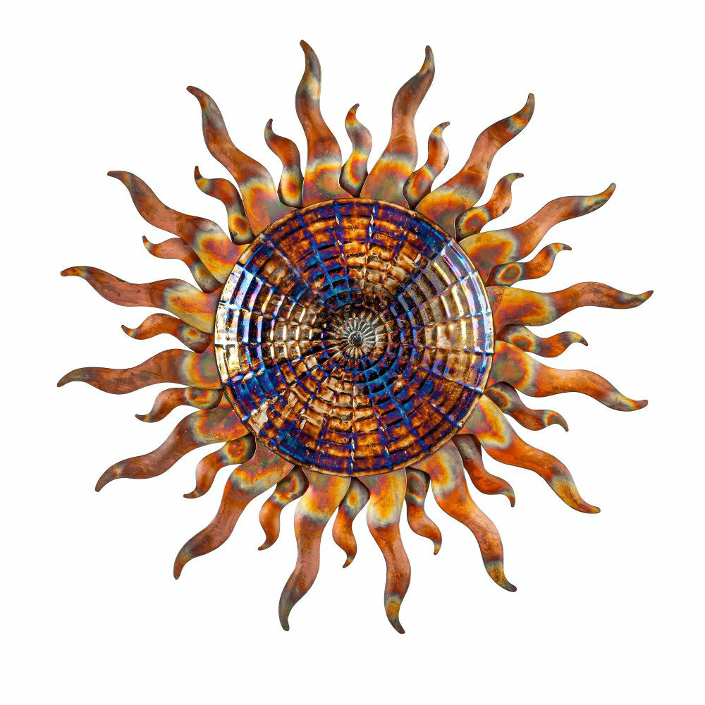 Iridescent Metal Sun Wall Art | Plow & Hearth