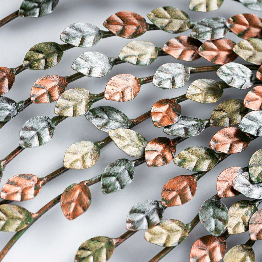 Handcrafted Metal Multi-Colored Willow Branch Moon Face Wall Art | Plow & Hearth