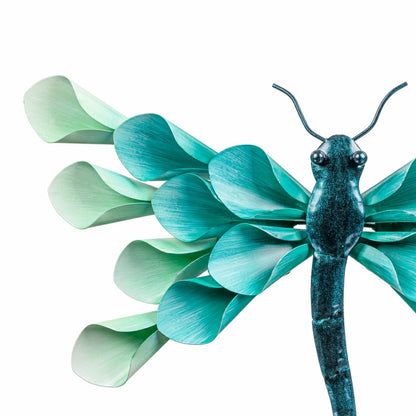 Pollinator Garden Outdoor Wall Decor, Metal, Petal Dragonfly Wall Art | Plow & Hearth