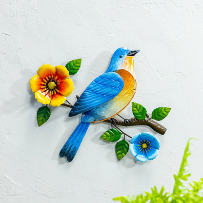 What She Shed Indoor Wall Decor, Metal & Glass, Bird on Branch Wall Ar | Plow & Hearth