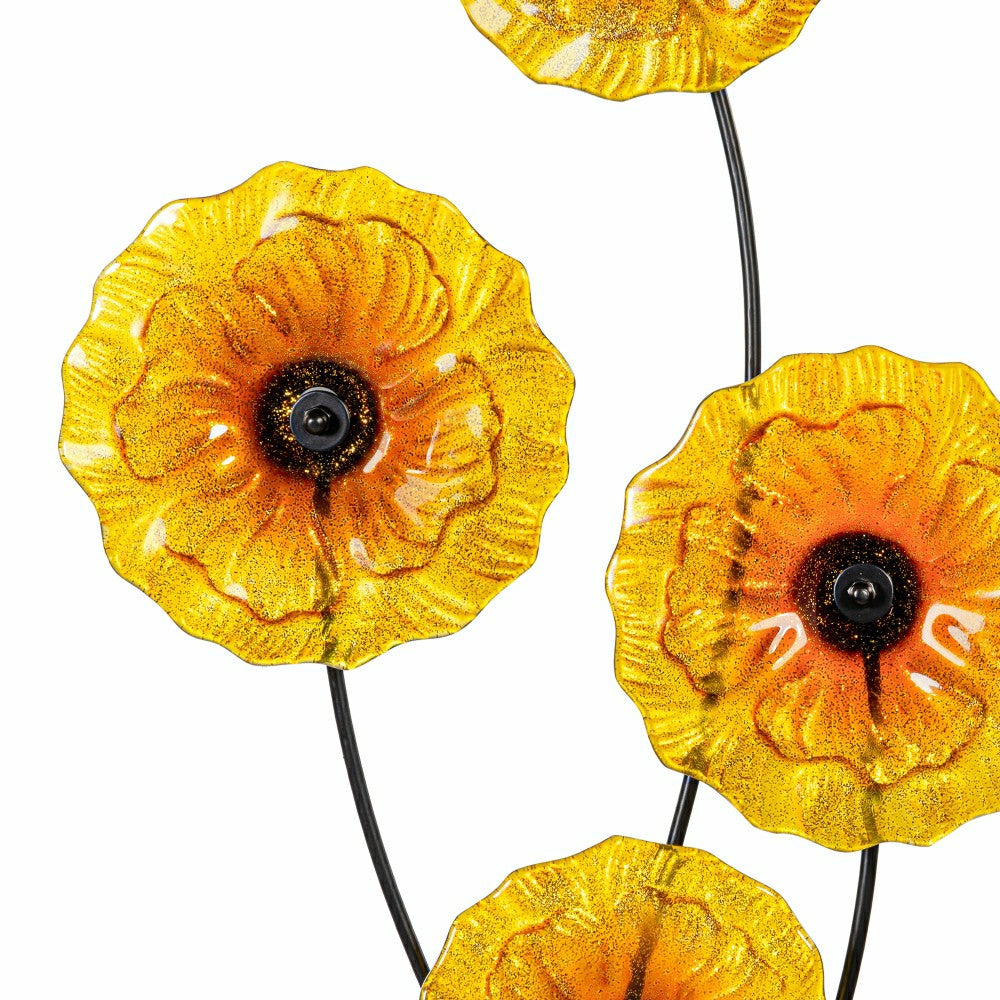What She Shed Indoor Wall Decor, Glass & Metal, Sunflower Wall Art | Plow & Hearth