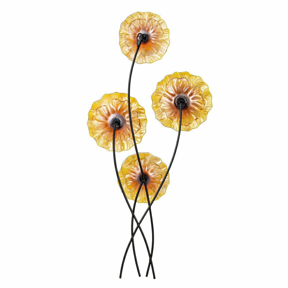 What She Shed Indoor Wall Decor, Glass & Metal, Sunflower Wall Art | Plow & Hearth