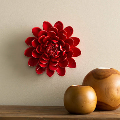 8" Ceramic Flower Wall Decor | Plow & Hearth