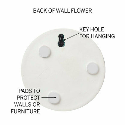 8" Ceramic Flower Wall Decor | Plow & Hearth