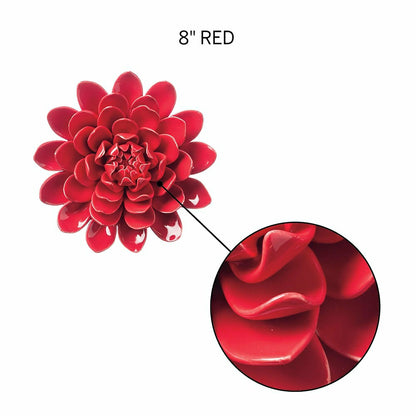 8" Ceramic Flower Wall Decor | Plow & Hearth
