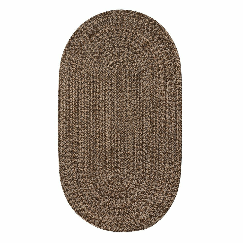 Indoor/Outdoor Oval Pine Creek Braided Polypropylene Rug, 4' x 6' | Plow & Hearth
