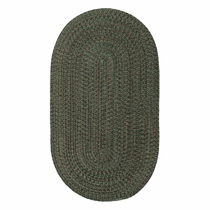 Indoor/Outdoor Oval Pine Creek Braided Polypropylene Rug, 4' x 6' | Plow & Hearth