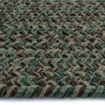Indoor/Outdoor Oval Pine Creek Braided Polypropylene Rug, 2' x 3' | Plow & Hearth