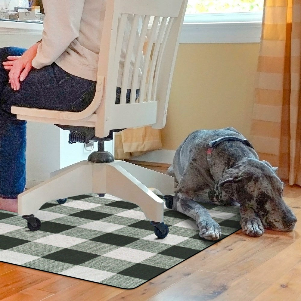 Buffalo Plaid Chair Mat | Plow & Hearth