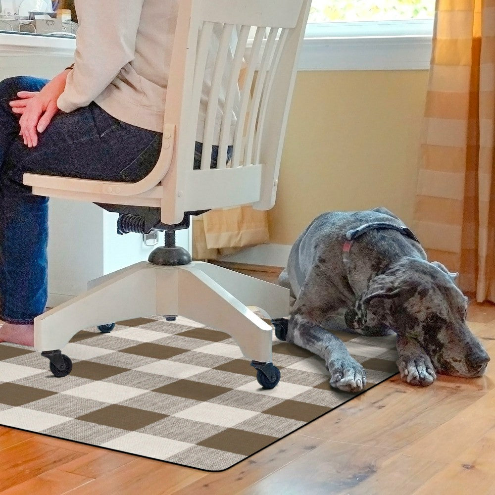 Buffalo Plaid Chair Mat | Plow & Hearth