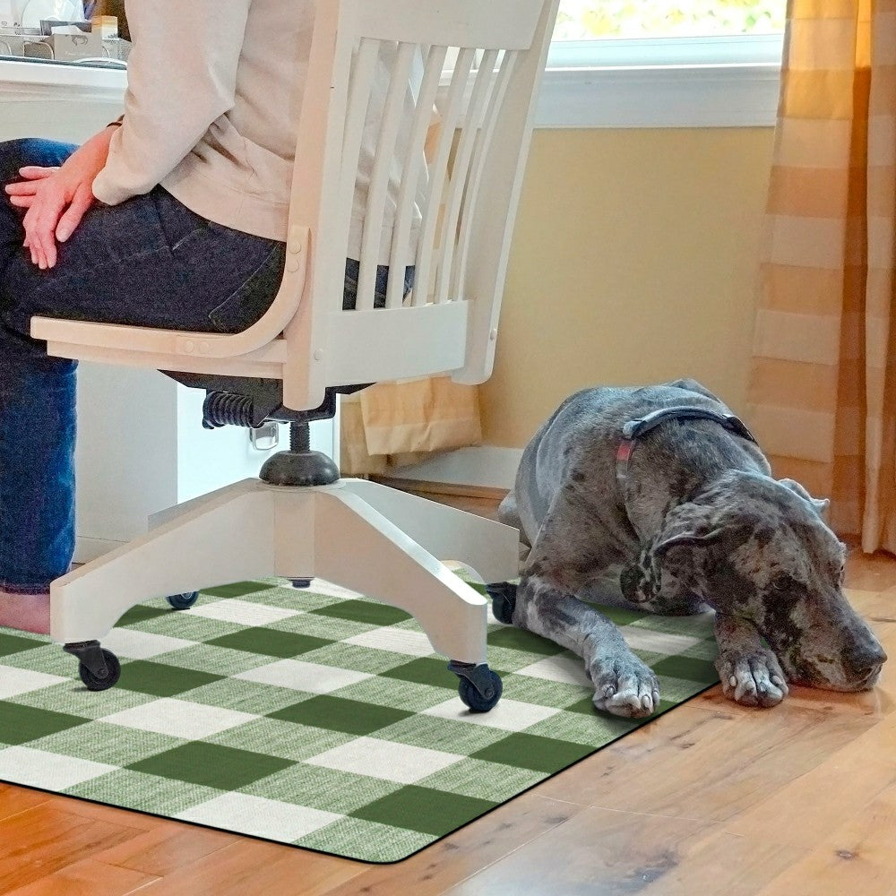 Buffalo Plaid Chair Mat | Plow & Hearth
