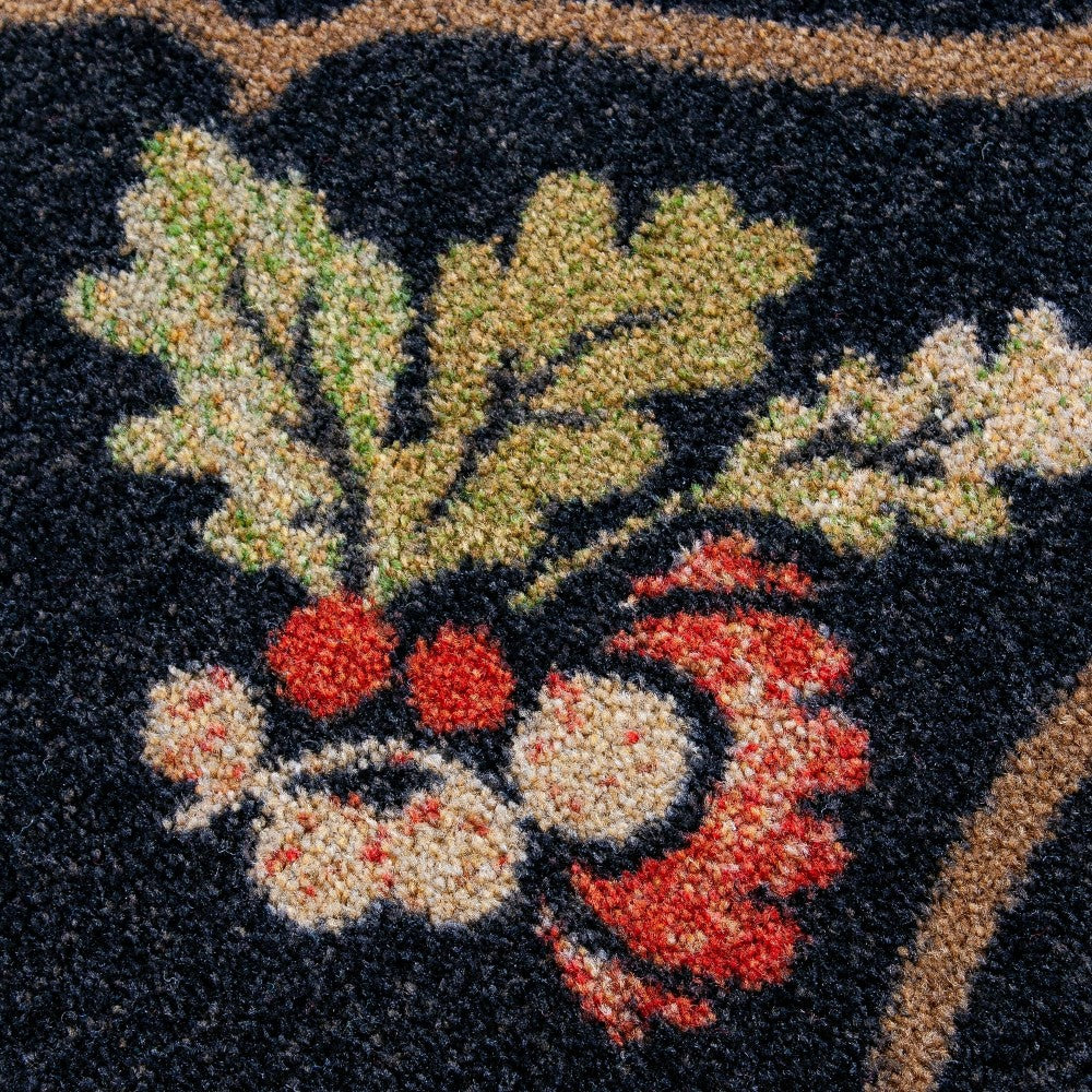 Oakwood Pine Cone and Oak Leaf Rug, 2'8" x 3'10" | Plow & Hearth