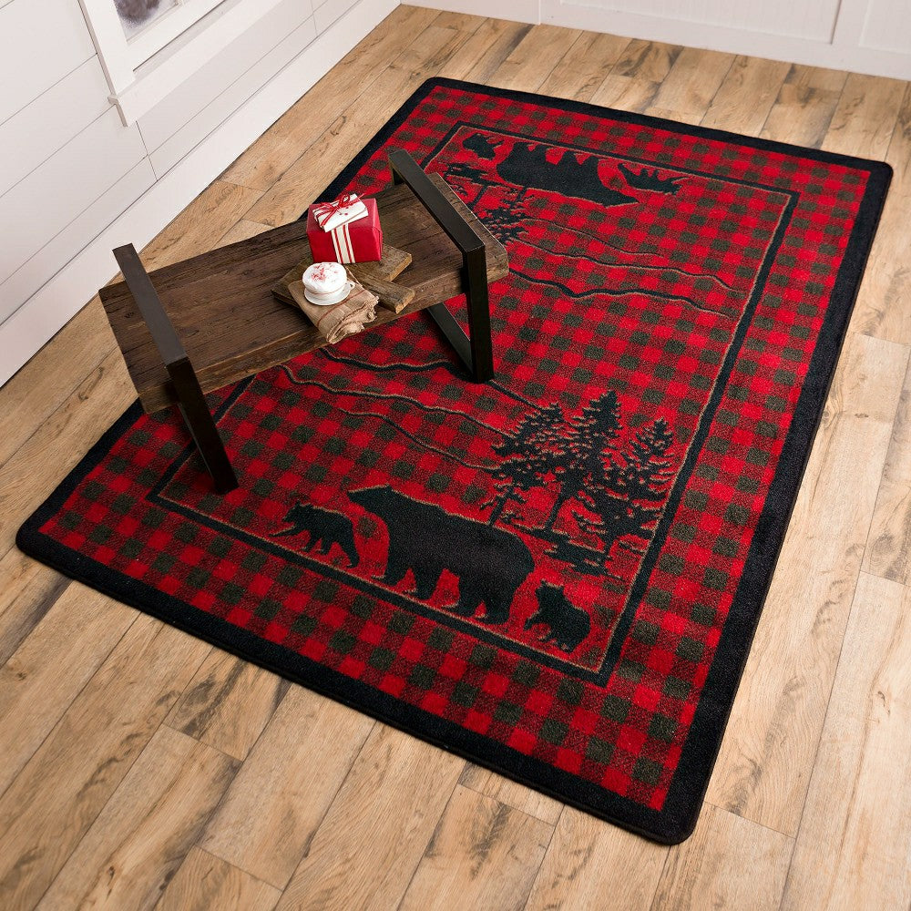 Huntington Bear Buffalo Check Rug | Plow & Hearth