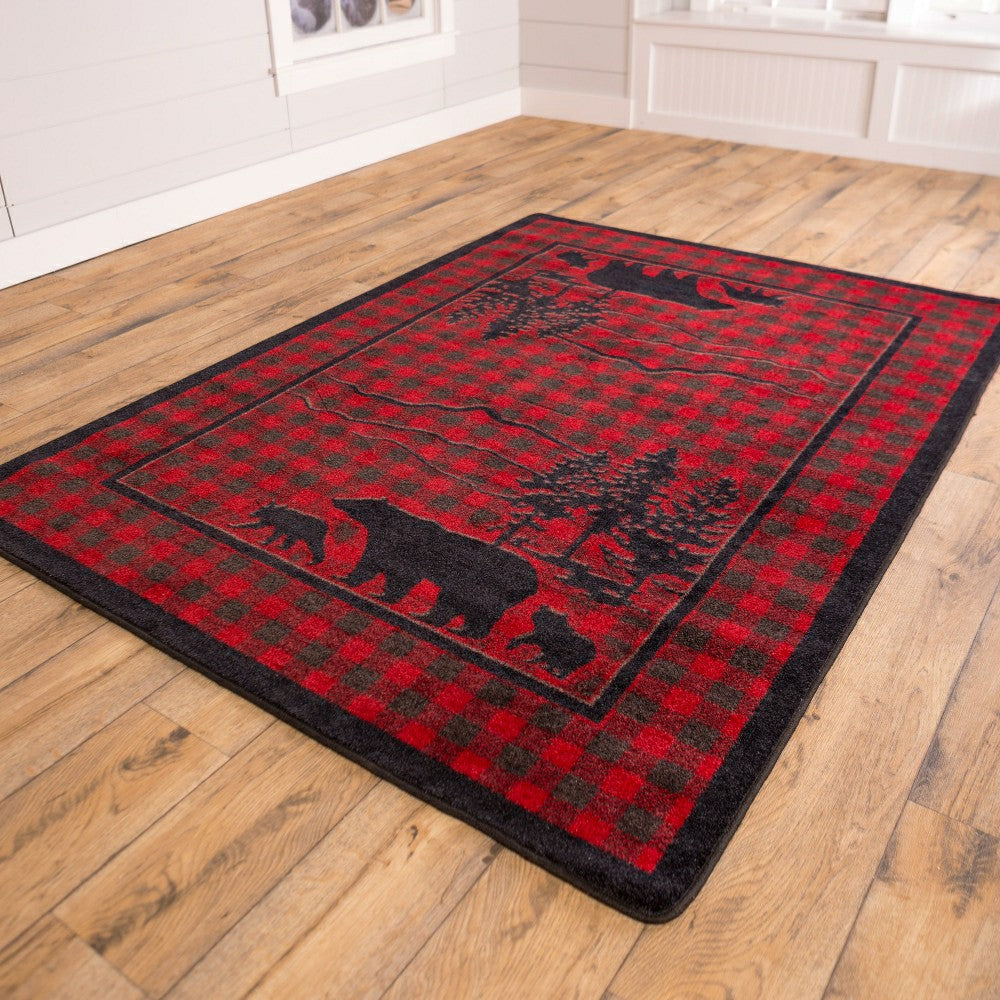 Huntington Bear Buffalo Check Rug | Plow & Hearth