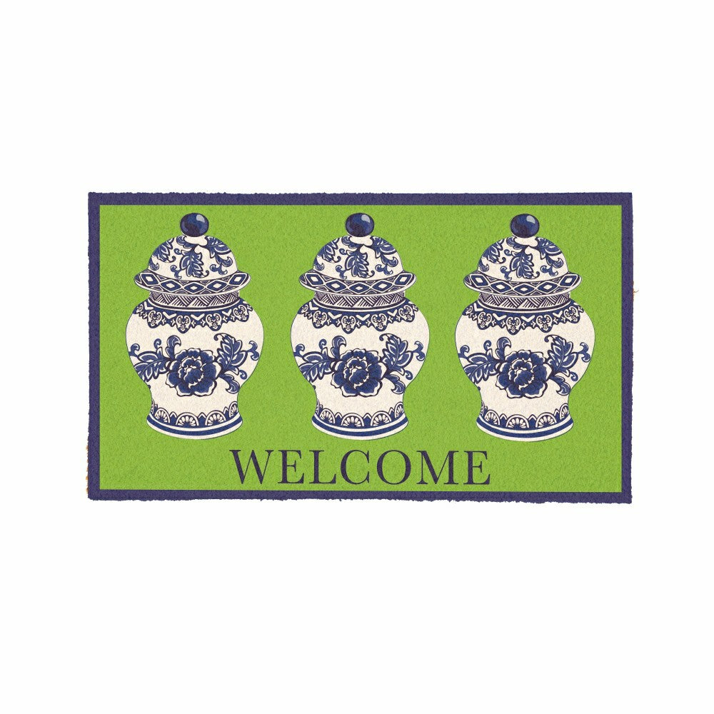 Chinoiserie Welcome Coir Mat | Plow & Hearth