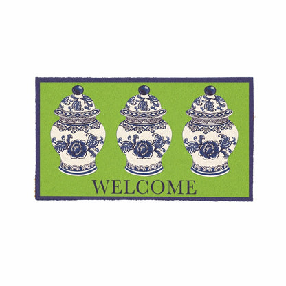 Chinoiserie Welcome Coir Mat | Plow & Hearth