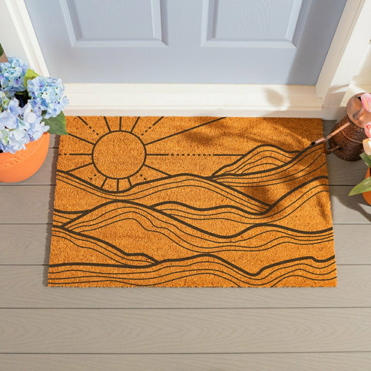 EG Studio Southwest/Texas Coir Mat,36"x24" | Plow & Hearth