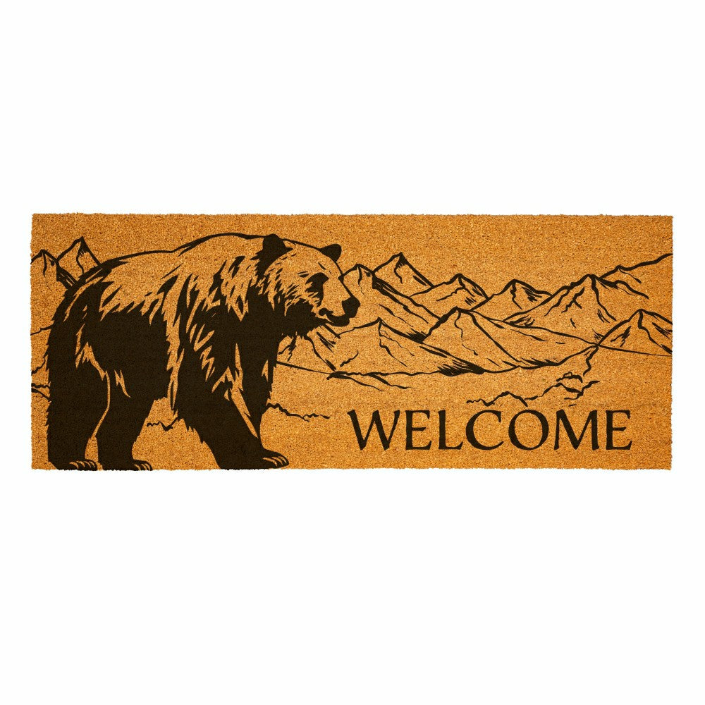 EG Studio Northwoods Foggy Trees Landscape Coir Mat (60x24) | Plow & Hearth