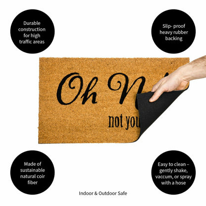 Oh No! Coir Mat | Plow & Hearth