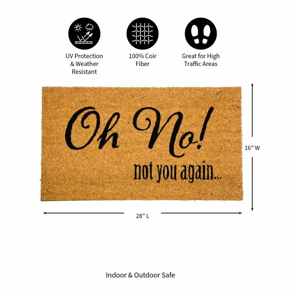 Oh No! Coir Mat | Plow & Hearth