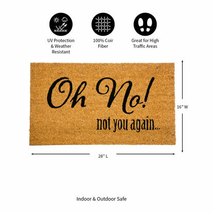 Oh No! Coir Mat | Plow & Hearth