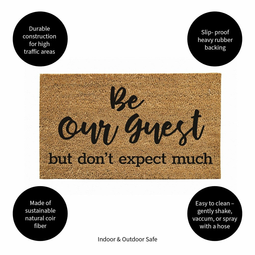 Be our guest Coir Mat | Plow & Hearth