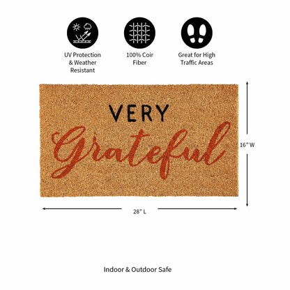 Grateful Coir Mat | Plow & Hearth