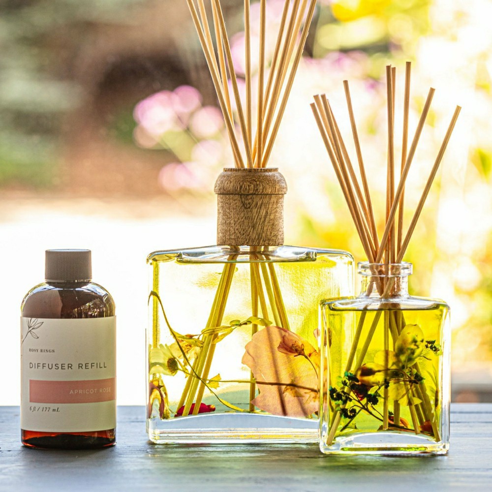 Signature Botanical Reed Diffuser - Apricot Rose | Plow & Hearth