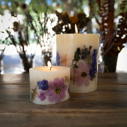 Roman Lavender Petite Oval Botanical Candle | Plow & Hearth