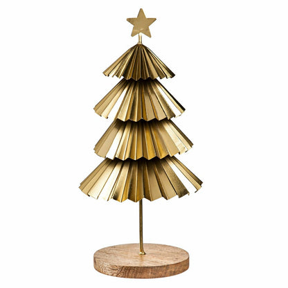 Gold Tiered Christmas Trees, Set of 2 | Plow & Hearth