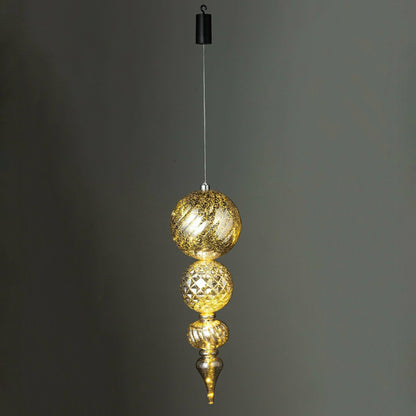 Indoor/Outdoor Shatterproof Holiday Lighted Large Finial Hanging Ornam | Plow & Hearth