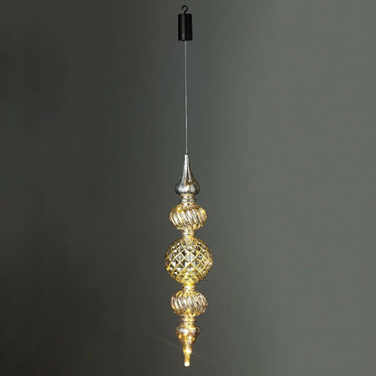 Indoor/Outdoor Shatterproof Holiday Lighted Large Finial Hanging Ornam | Plow & Hearth