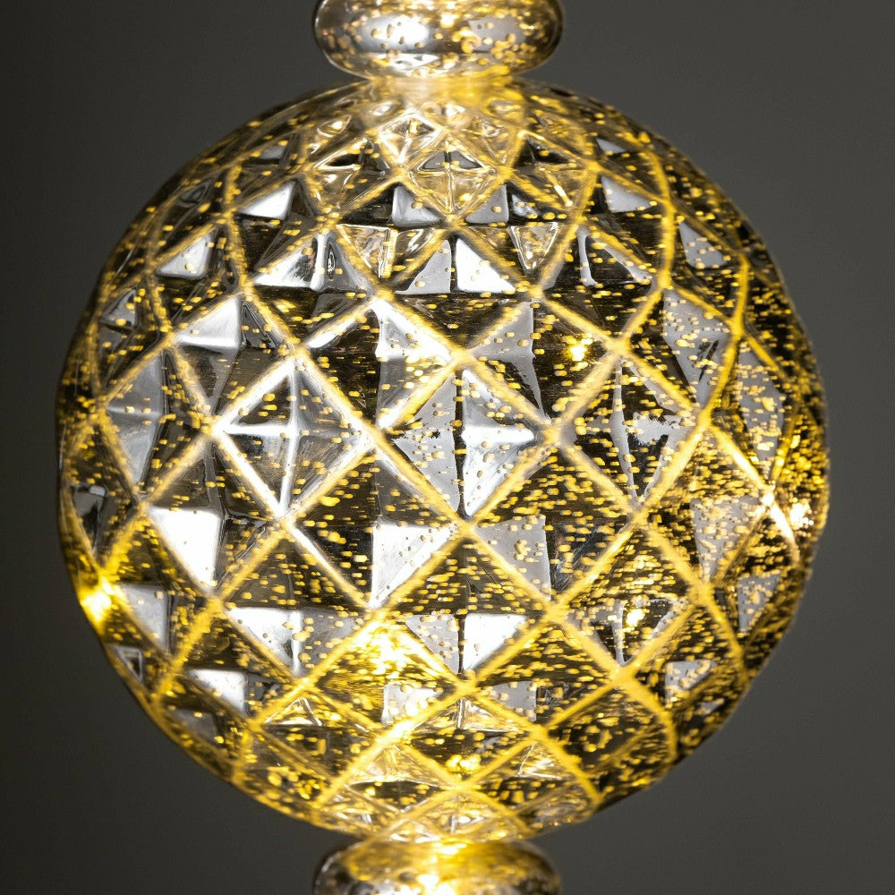 Indoor/Outdoor Shatterproof Holiday Lighted Large Finial Hanging Ornam | Plow & Hearth