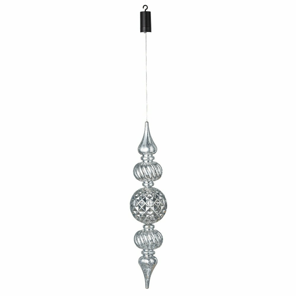 Indoor/Outdoor Shatterproof Holiday Lighted Large Finial Hanging Ornam | Plow & Hearth