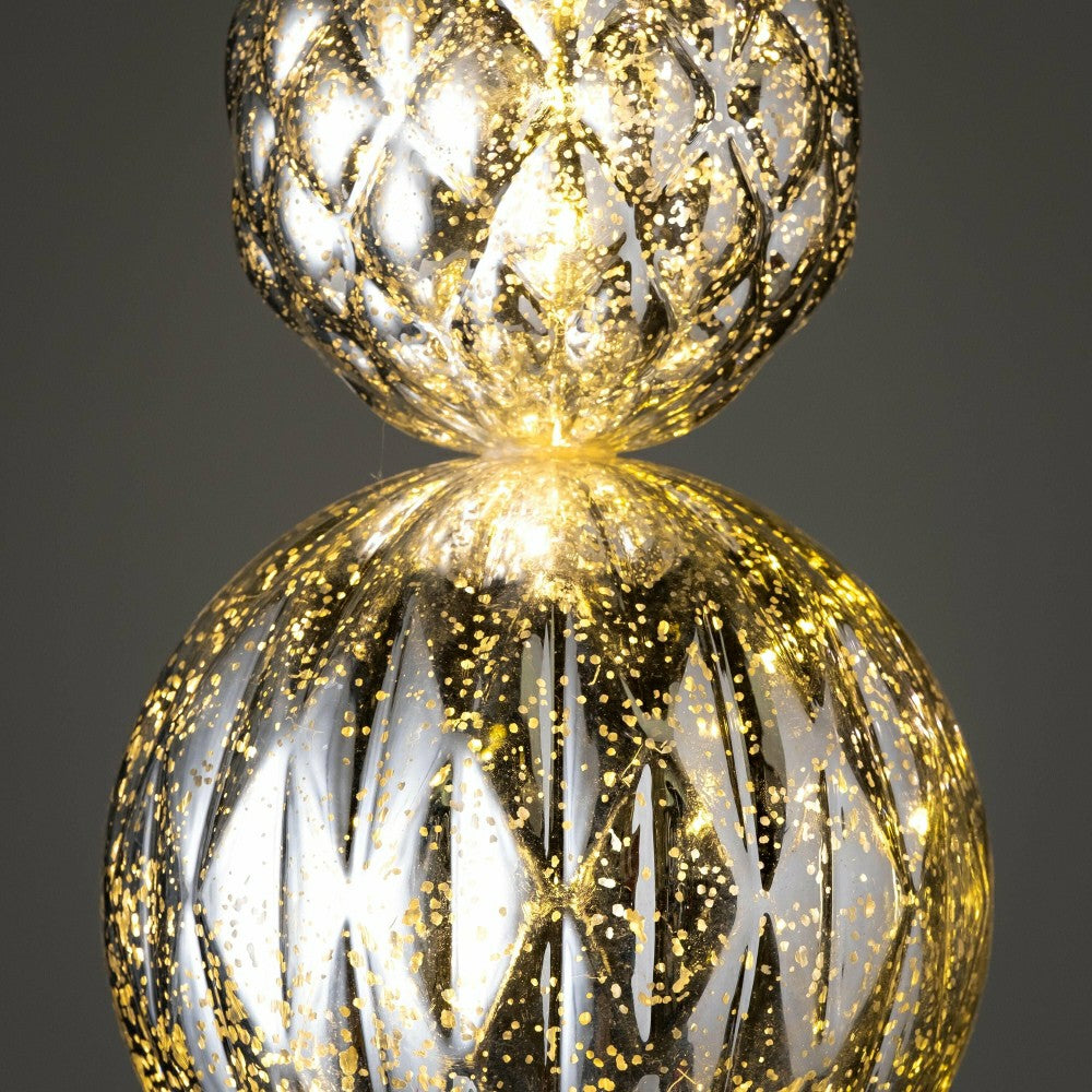 Indoor/Outdoor Shatterproof Holiday Lighted Large Finial Ornament Stak | Plow & Hearth