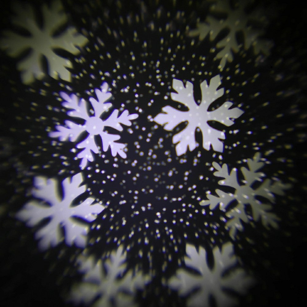Snowman Tree Topper with Snowflake Projector | Plow & Hearth