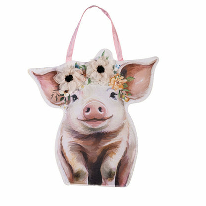 Petal & Plow Floral Pig Door Decor | Plow & Hearth