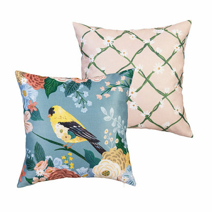 What She Shed Goldfinch Pillow Cover | Plow & Hearth