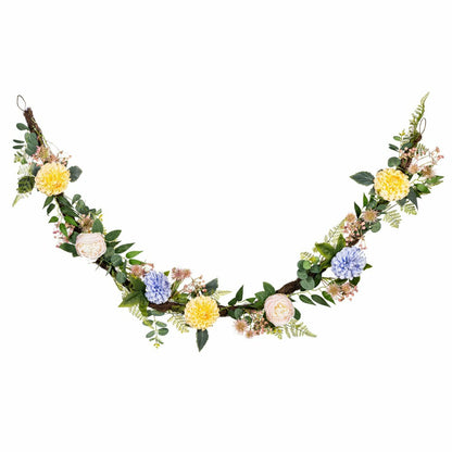 Cottage Garden Garland Artificial Floral, 72"L | Plow & Hearth