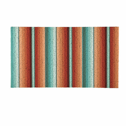 Southwest Pueblo PVC Trapper Mat, Serape Stripe, 28"x16" | Plow & Hearth