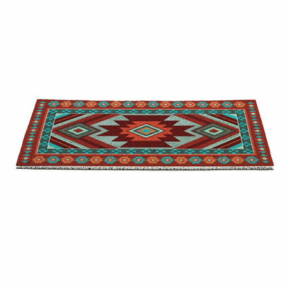 Southwest Pueblo PVC Trapper Mat, Aztec, 28"x16" | Plow & Hearth