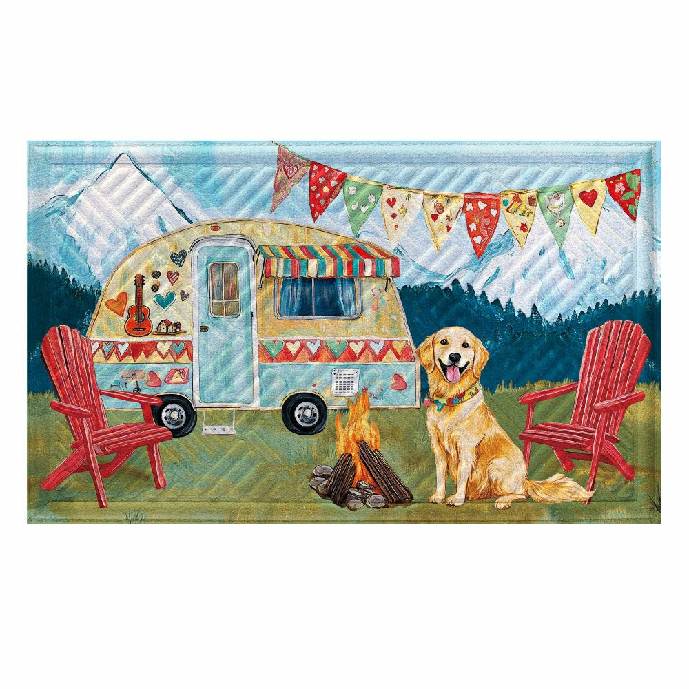 Camping Dog Embossed Mat | Plow & Hearth